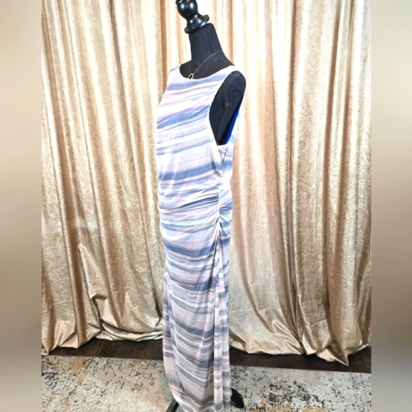 Nicole Miller Sleeveless Mesh Maxi Dress - Picture 12 of 15